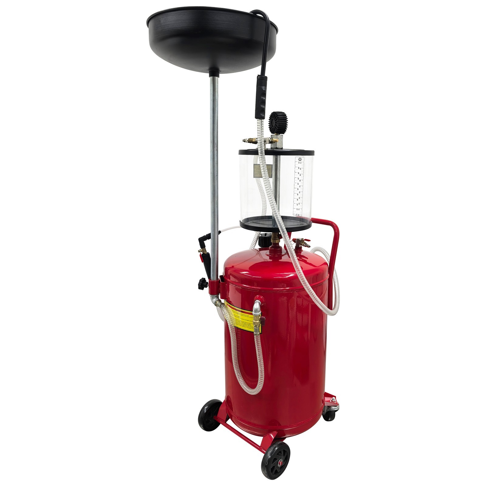 18 Gallon Waste Oil Extractor Drain Tank Air Operated for Oil Pumping and Changi