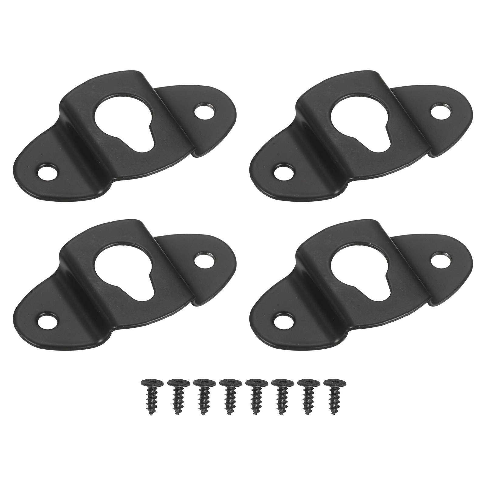4Pcs, Wall-Mounted Speaker Hanging Brackets w/ Screws 1.89x1.02In
