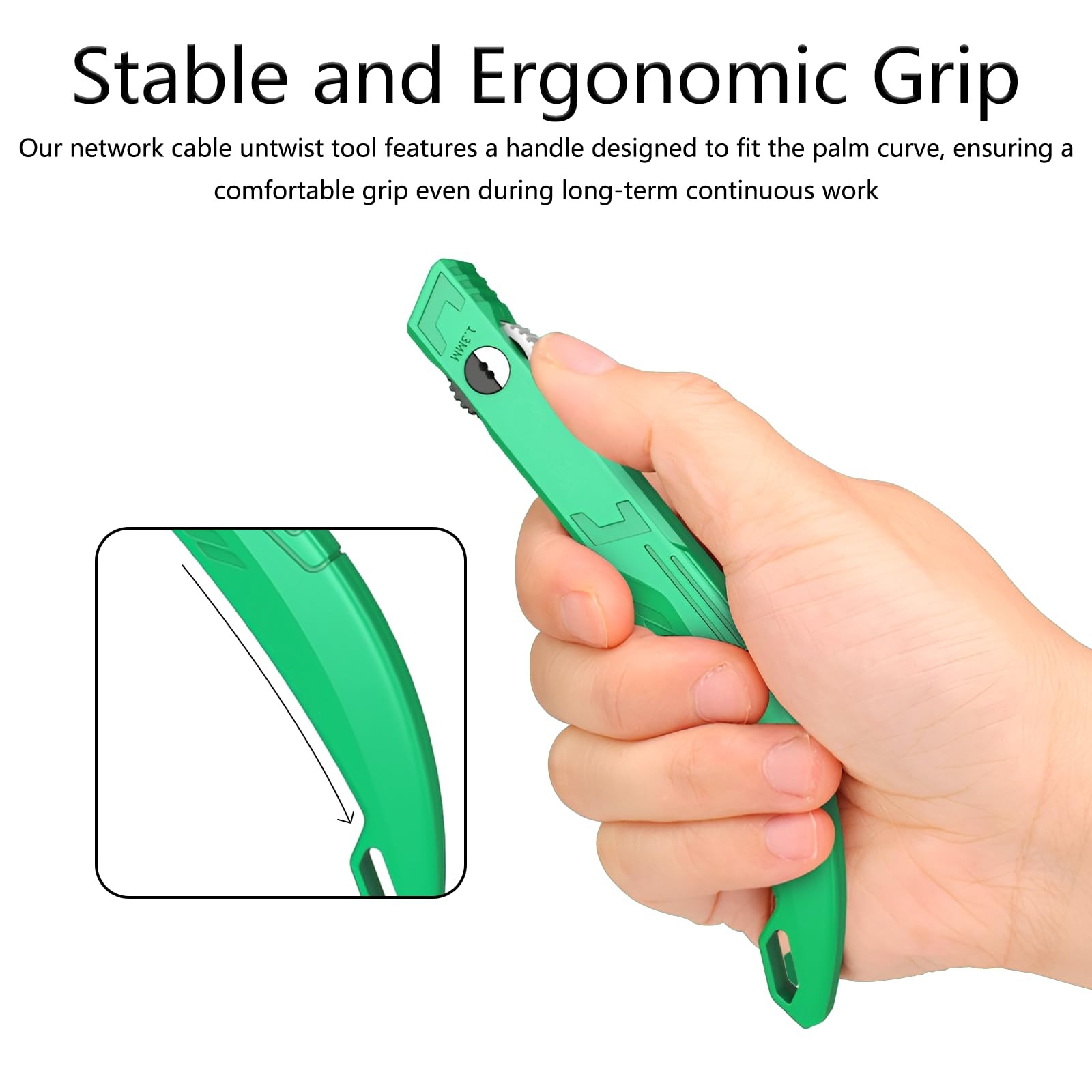 Wire Straightener & Untwist Tool for 1.3mm Crystal Network Cables – Efficient...