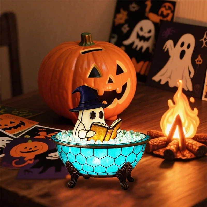 LED Ghost Bath Lamp Cute Night Light Ghost Bubble Bath Light for Living Room