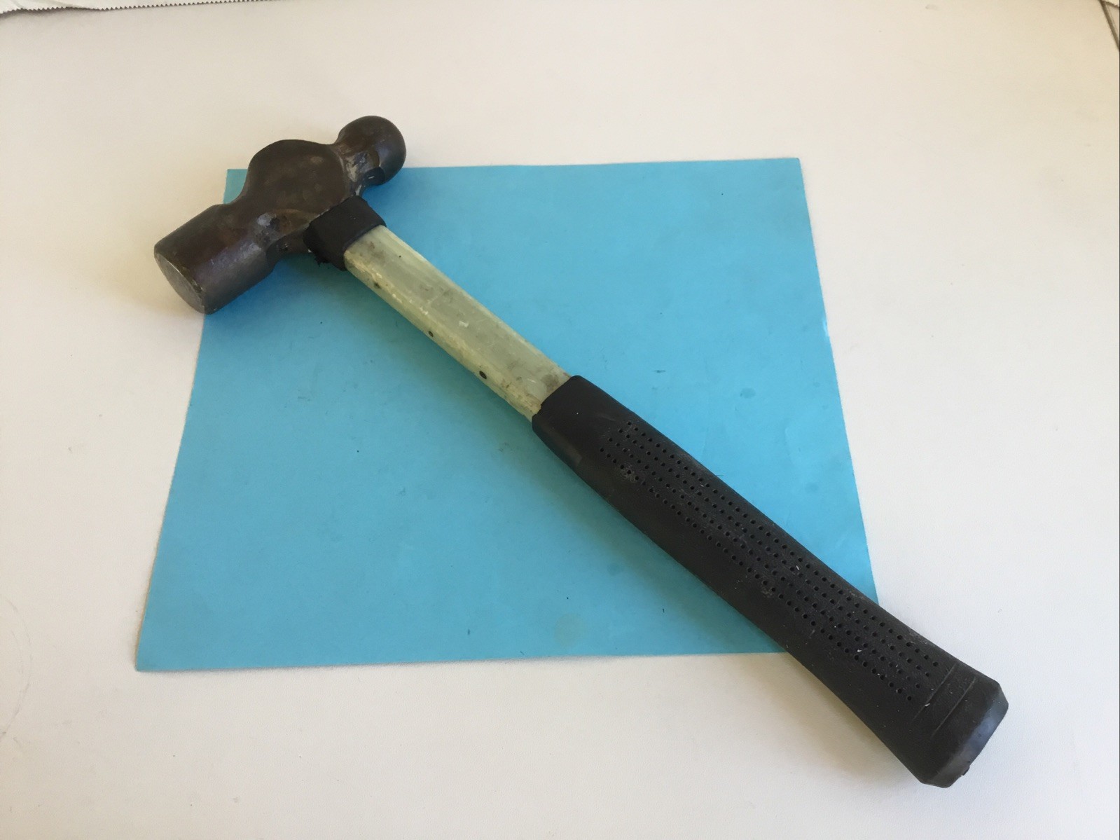 Ball Peen Hammer 12" Fiberglass Handle & Rubber Comfort Grip 2.12 pound