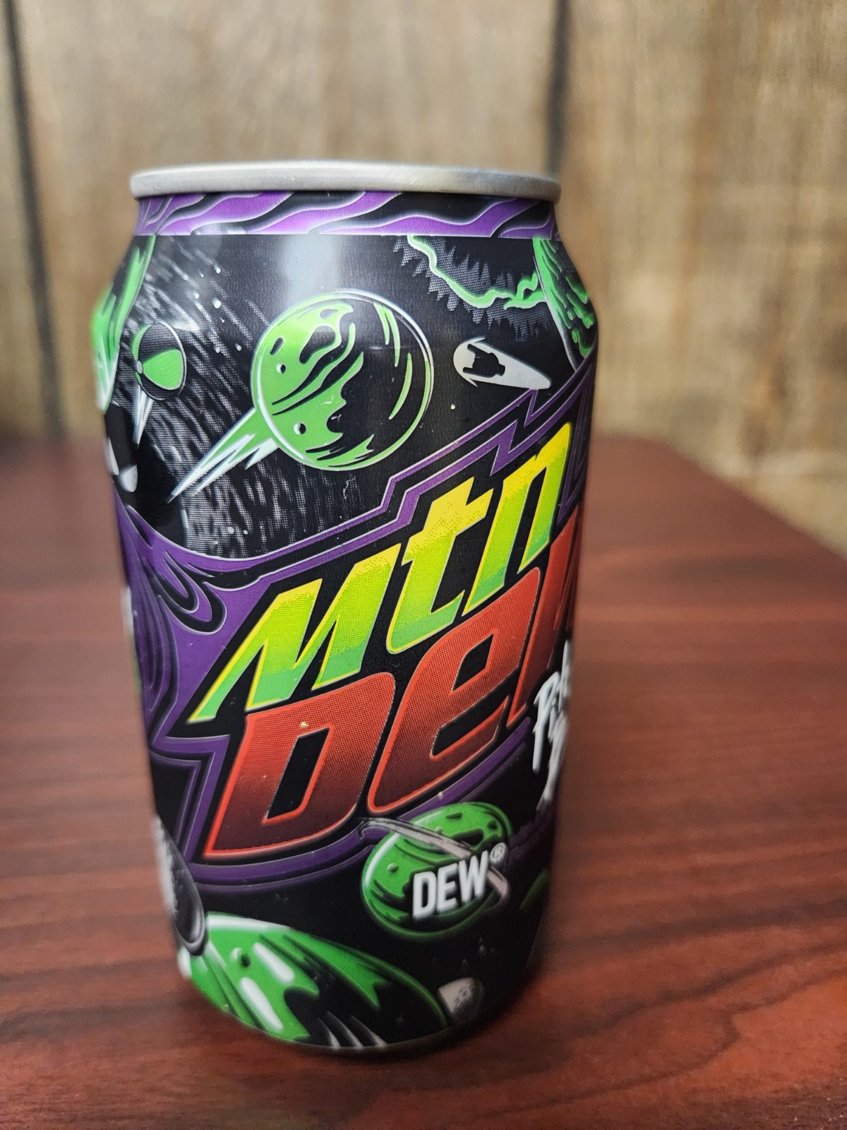 Unopened Mountain Dew Pitch Black 12 ounce can