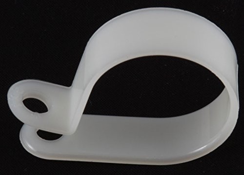 7/8" White Nylon Cable Clamps - (pack of 50)