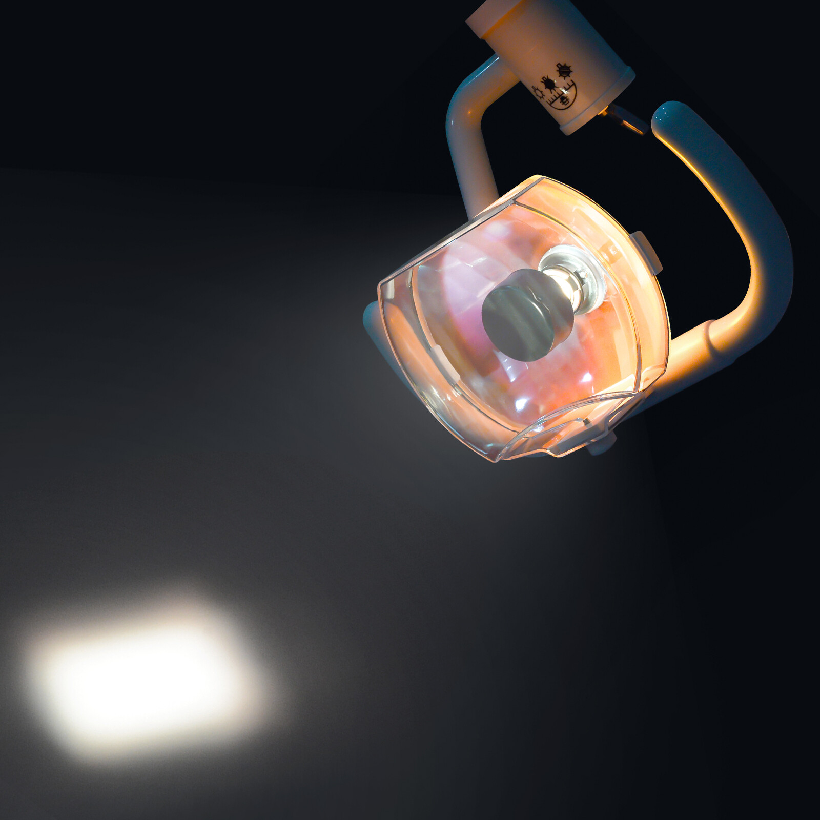 Wall Mounted Dental Shadowless Oral Cold Light Halogen Lamp Medical Exam Light