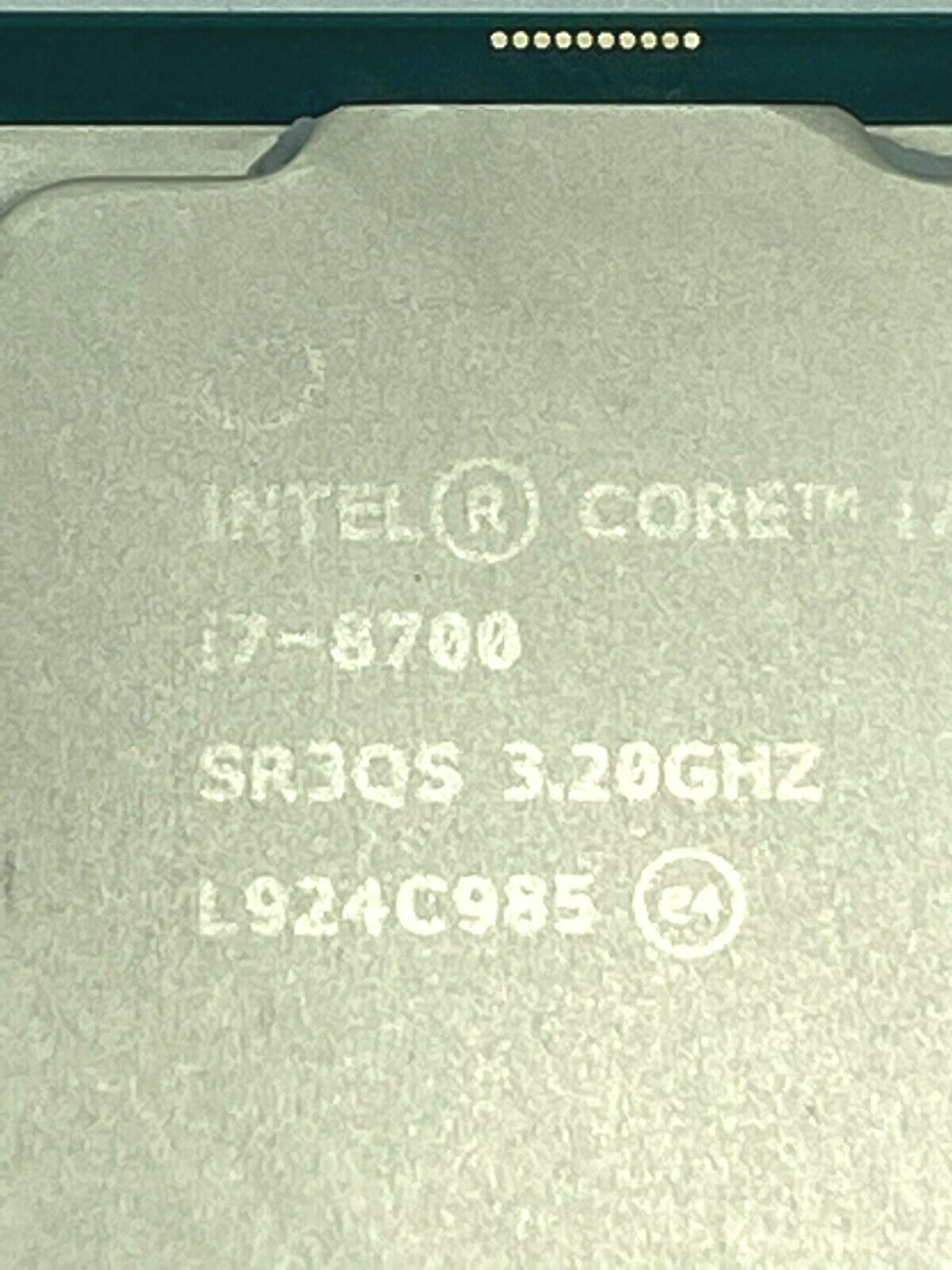 Intel Core i7-8700 SR3QS 3.2 GHz LGA 1151 Desktop CPU Processor