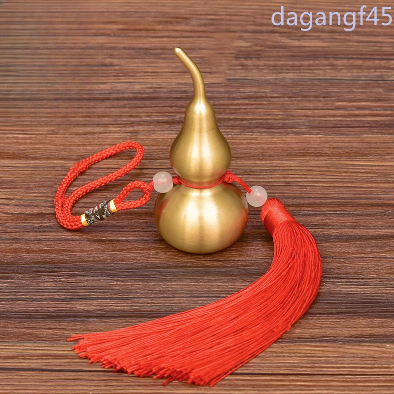 1Pc Gold and Copper  Gourd Pendant Auspicious Ornament Decorative Craft