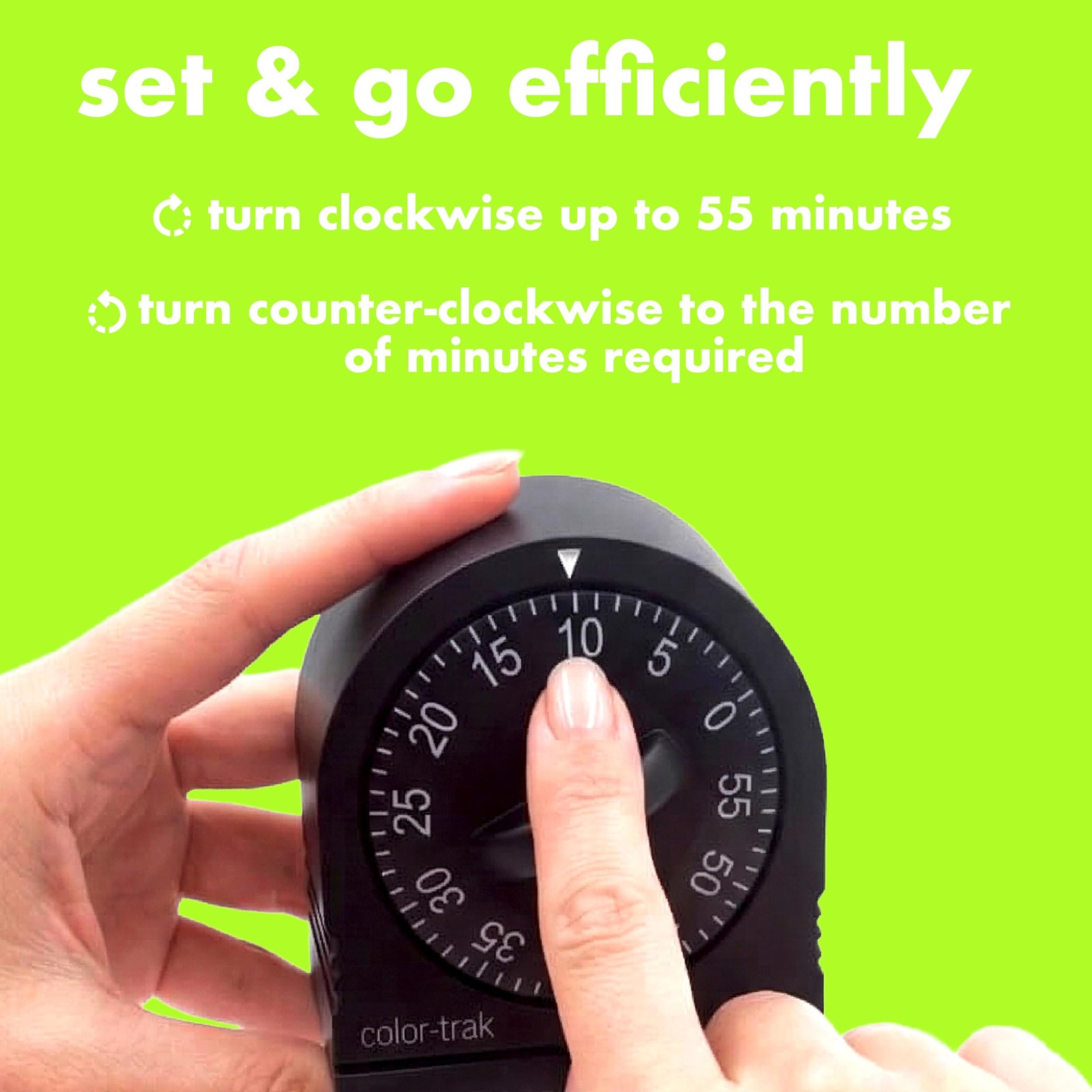60 Minute Wind Up Timer,Visual Mechanical Timer for Kitchen,Hair Color Process