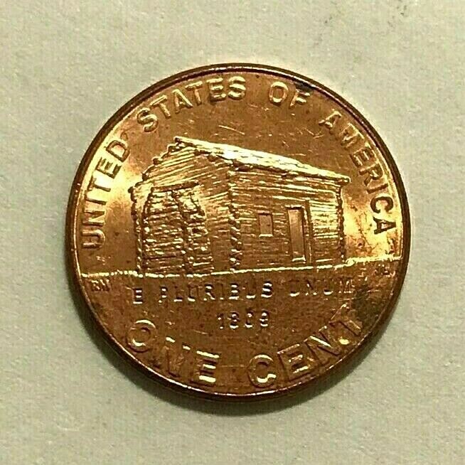 2009 D Lincoln Cent - Log Cabin -Red
