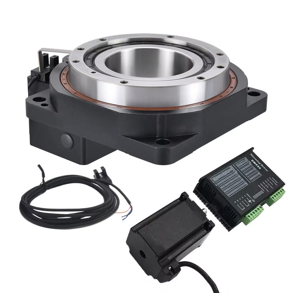 CNC Hollow Rotary Table Nema23 Electric Turntable Replace DD Motor Cam Splitter