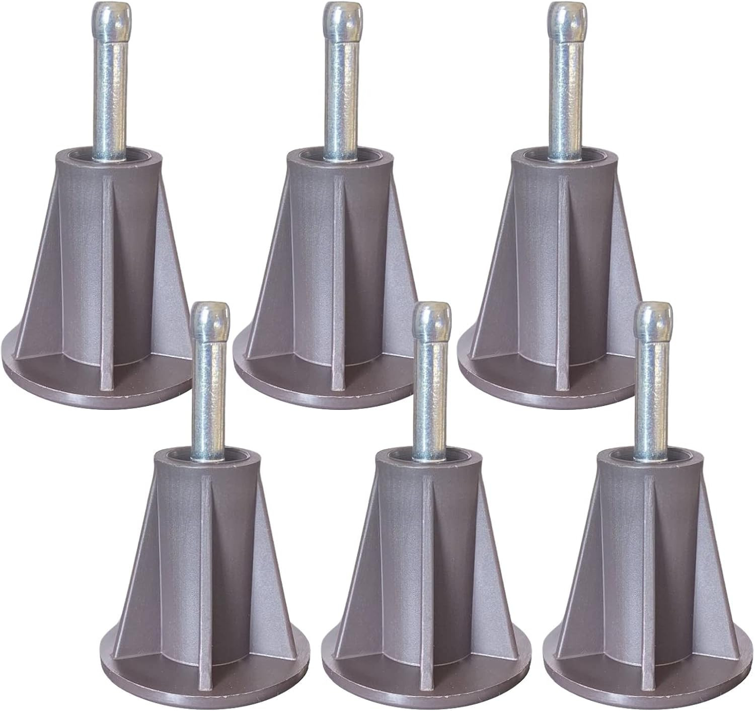 Steel Stem Bed Frame Feet to Replace Wheels. Replacement Feet Make Your Bed Stur