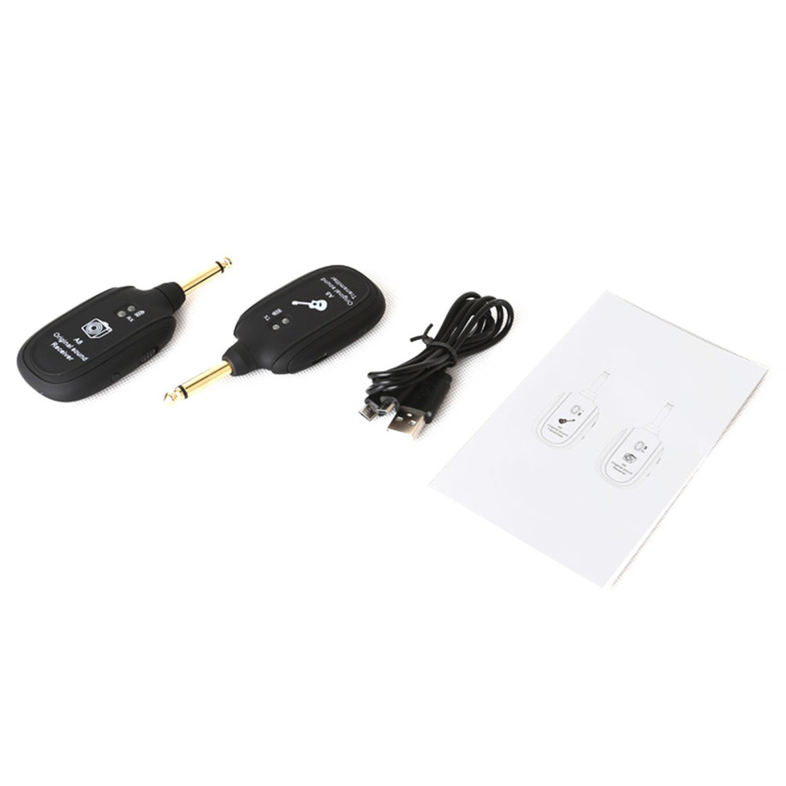 1 Pair Guitar Wireless Transmission System Instrument Audio Transmitter Receiver