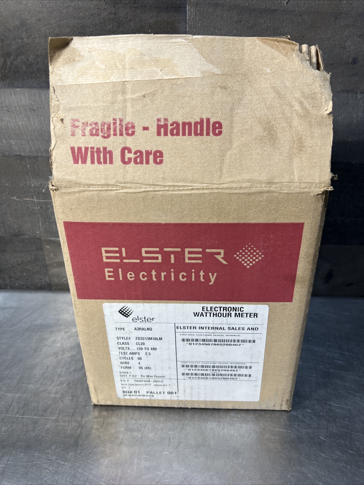 Nos Surplus Elster Electricity Watthour Meter Type A3RALNQ Class CL20