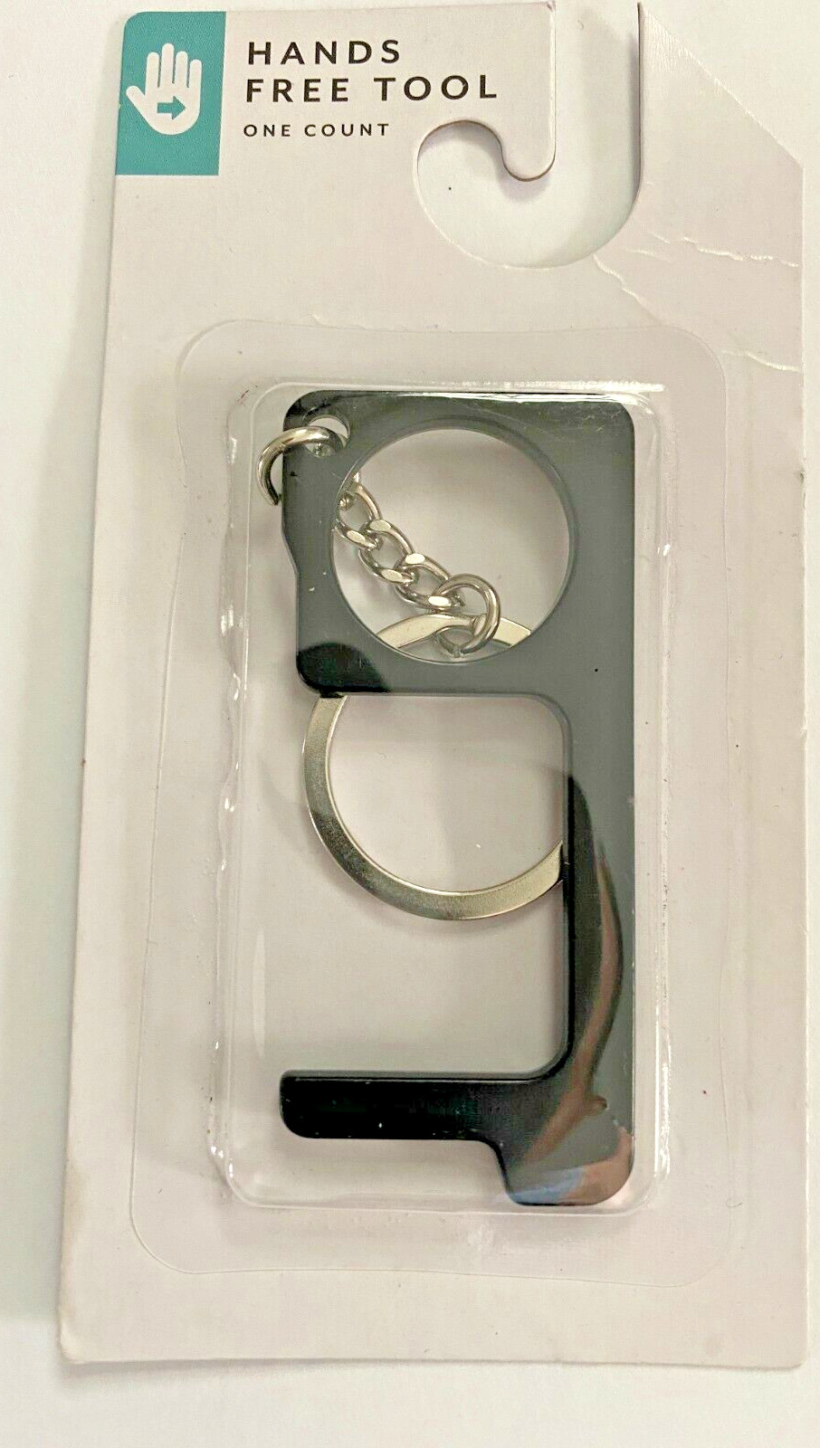 HANDS FREE TOOL Safe No Touch Keys Chain, Stop Germs NIP
