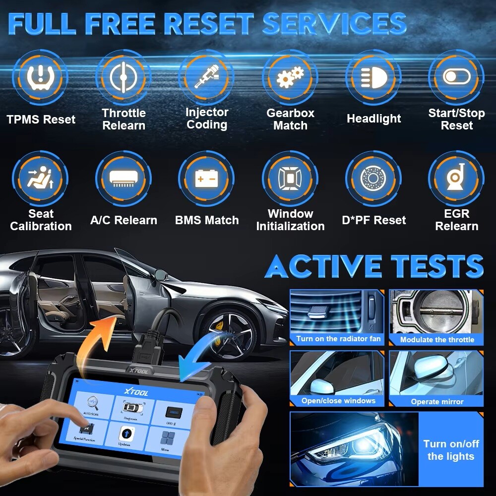 XTOOL IP500 For Toyota/Lexus OBD2 Scanner Full System Diagnostic Tool Auto VIN
