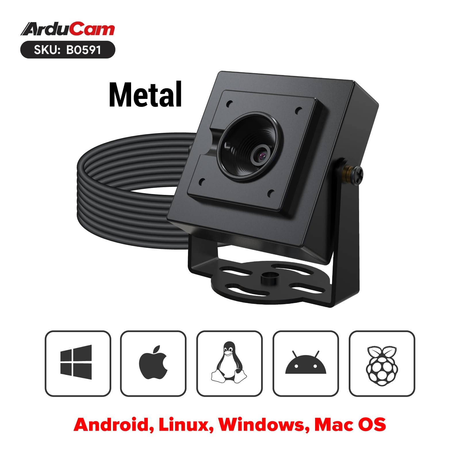 1080P HDR USB Camera Module 30fps 78D Autofocus UVC Mini Webcam Windows