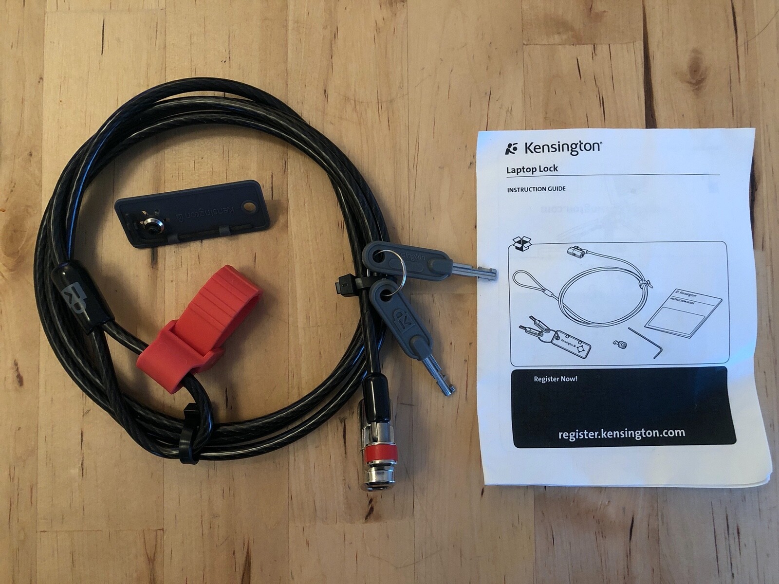 Kensington Laptop Lock With 2 Keys Notebook Security