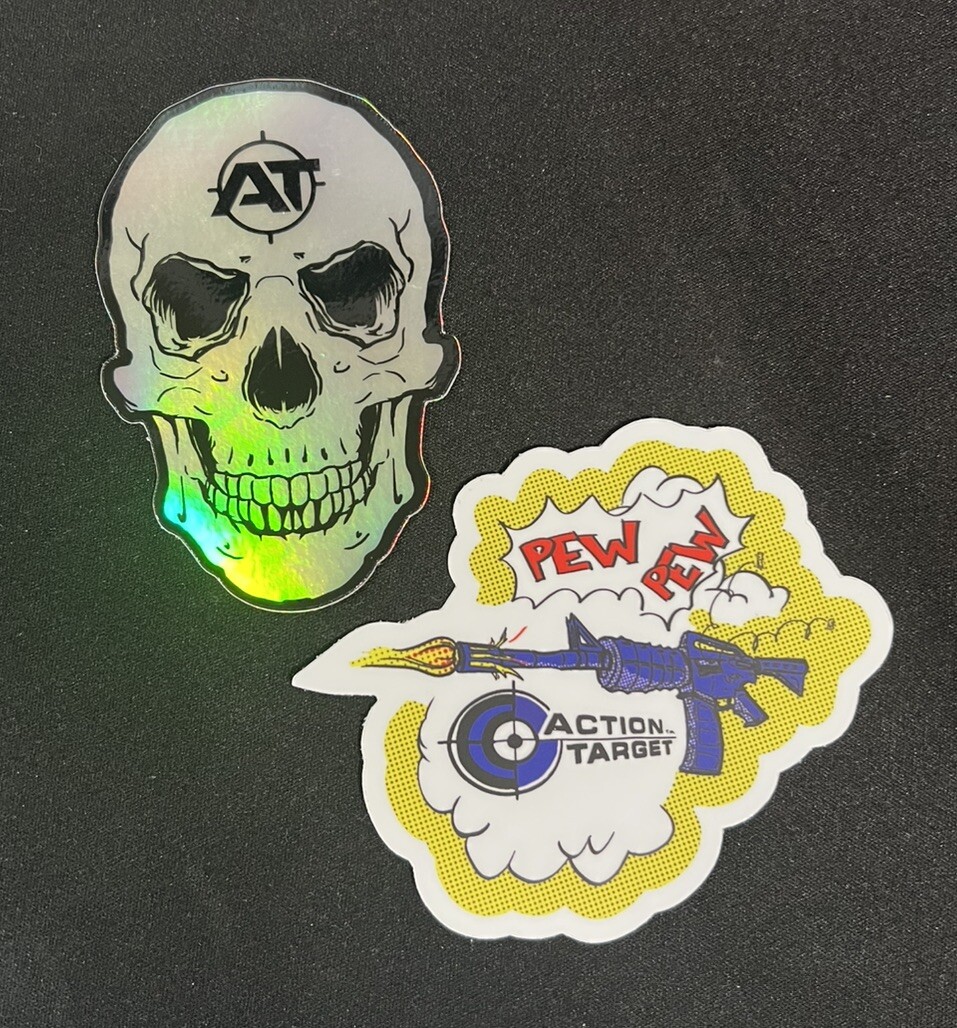 NEW Action Target Sticker (Lot of 2) SHOT SHOW 2025 (FREE SHIPPING)
