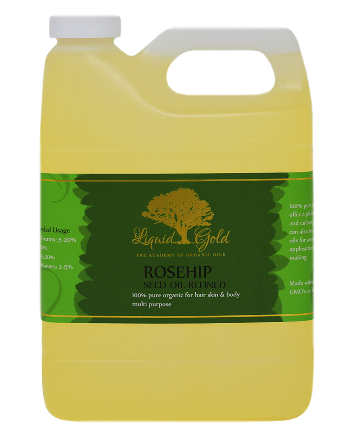 32 Oz Liquid Gold Rosehip Seed Oil Refined Pure & Organic Skin Hair Health