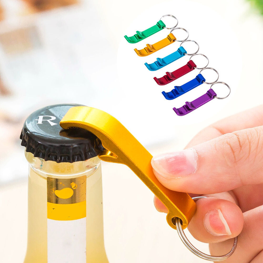 1/4Pcs Can Bottle Opener Keychain Soda Beer Cap Opening Bar Tool Portable 4 i a