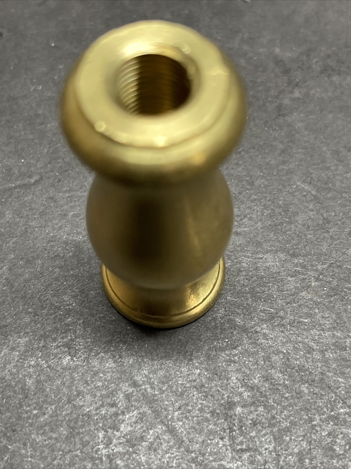1/8 IPS- FEMALE THREADED 2” INCH TURNED NECK UNFINISHED BRASS 7/8 INCH WIDE