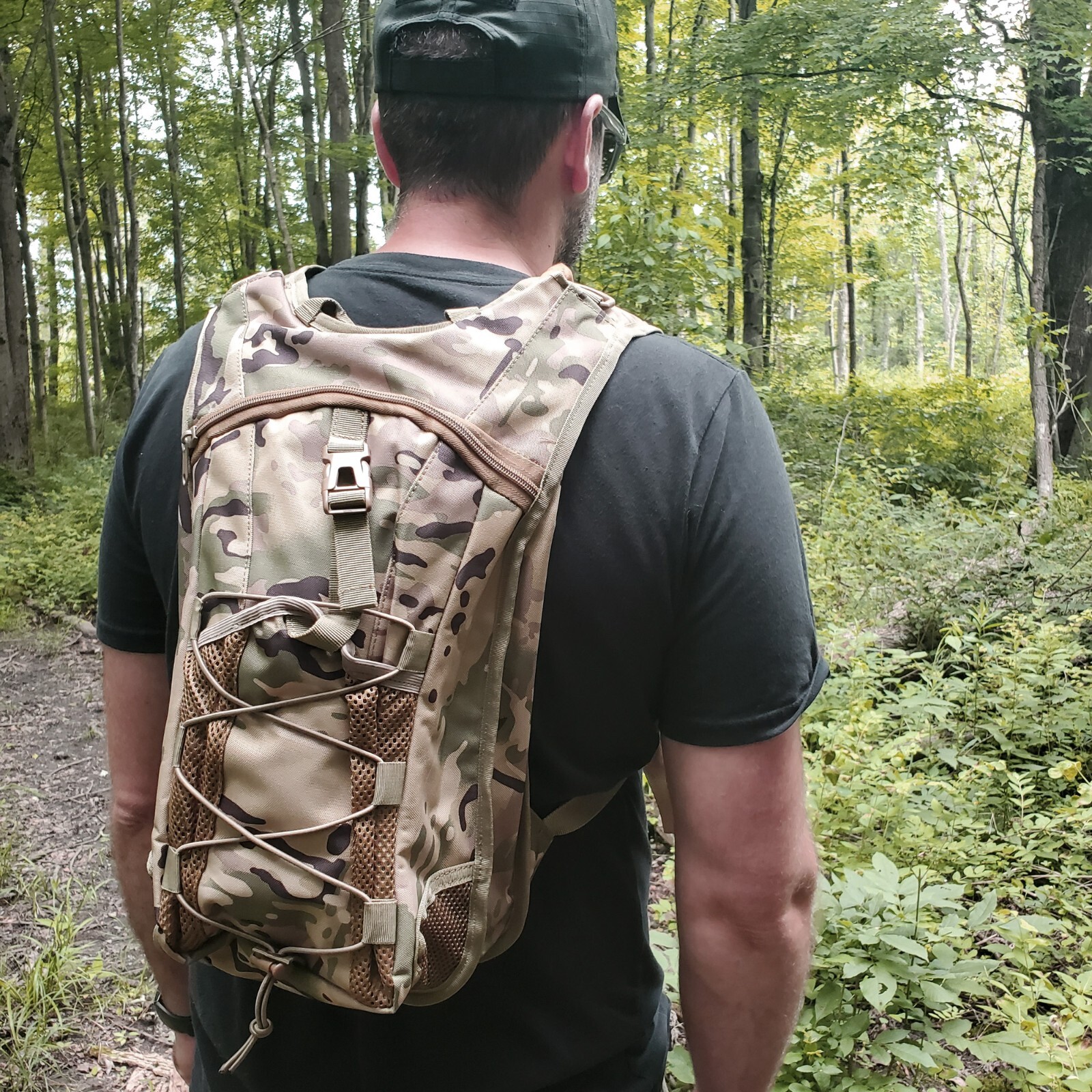 Tactical Hydration Pack with 3L Leak-Proof Water Bladder - 4 Colors Available