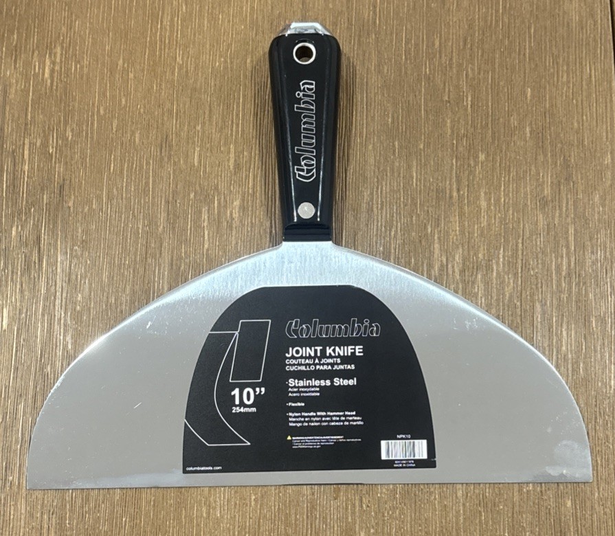 Columbia Taping Tools - 10” Joint Knife - Stainless Steel