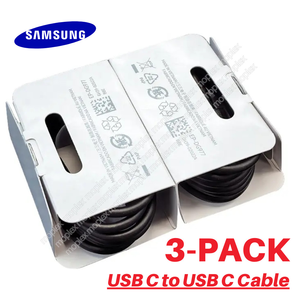 3-PACK PD USB-C To USB-C Cable Fast Charger Cord For Samsung Galaxy S22 S20 S21