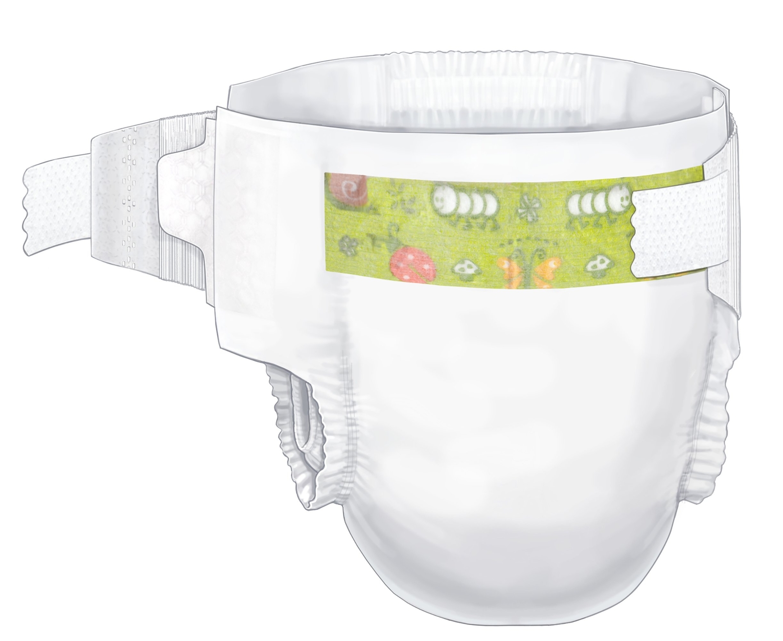 Cardinal Health Baby Diapers Wings Size 1 Small 8 - 12 lbs PK of 40