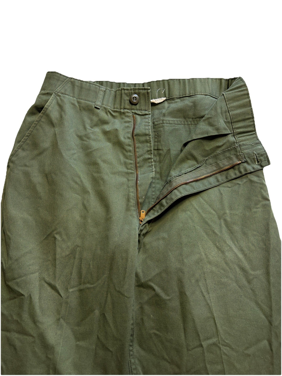 1980s Era US Military OG 507 Durable Press Utility Pants Trousers 80s 30X32
