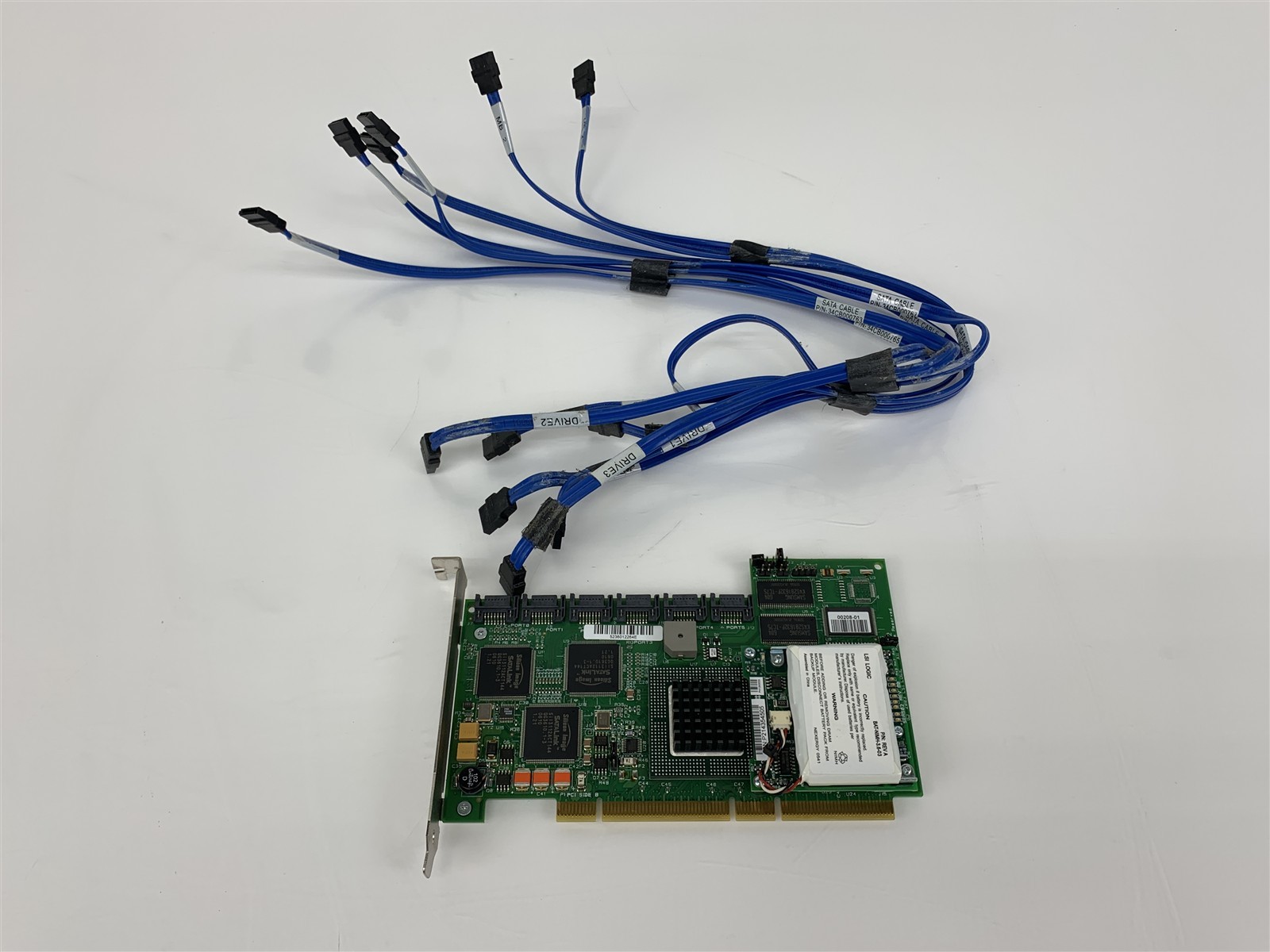 LSI Logic SER523 REV B2 6-Port SATA PCI-X Raid Card