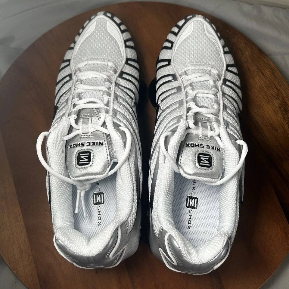 Nike Shox TL Metallic Silver Black NBY HQ4049-001 Womens Size 6.5-10