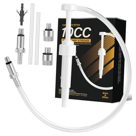 Lower Unit Gear Oil Pump for Standard Quart Bottles for 28mm bottle caps，10CC