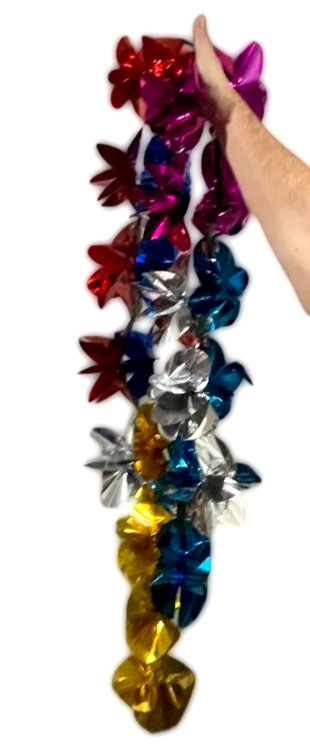 8 FT MYLAR FLOWER FOUNTAIN Magic Trick 24 Production Cascade Streamer Chick Pan