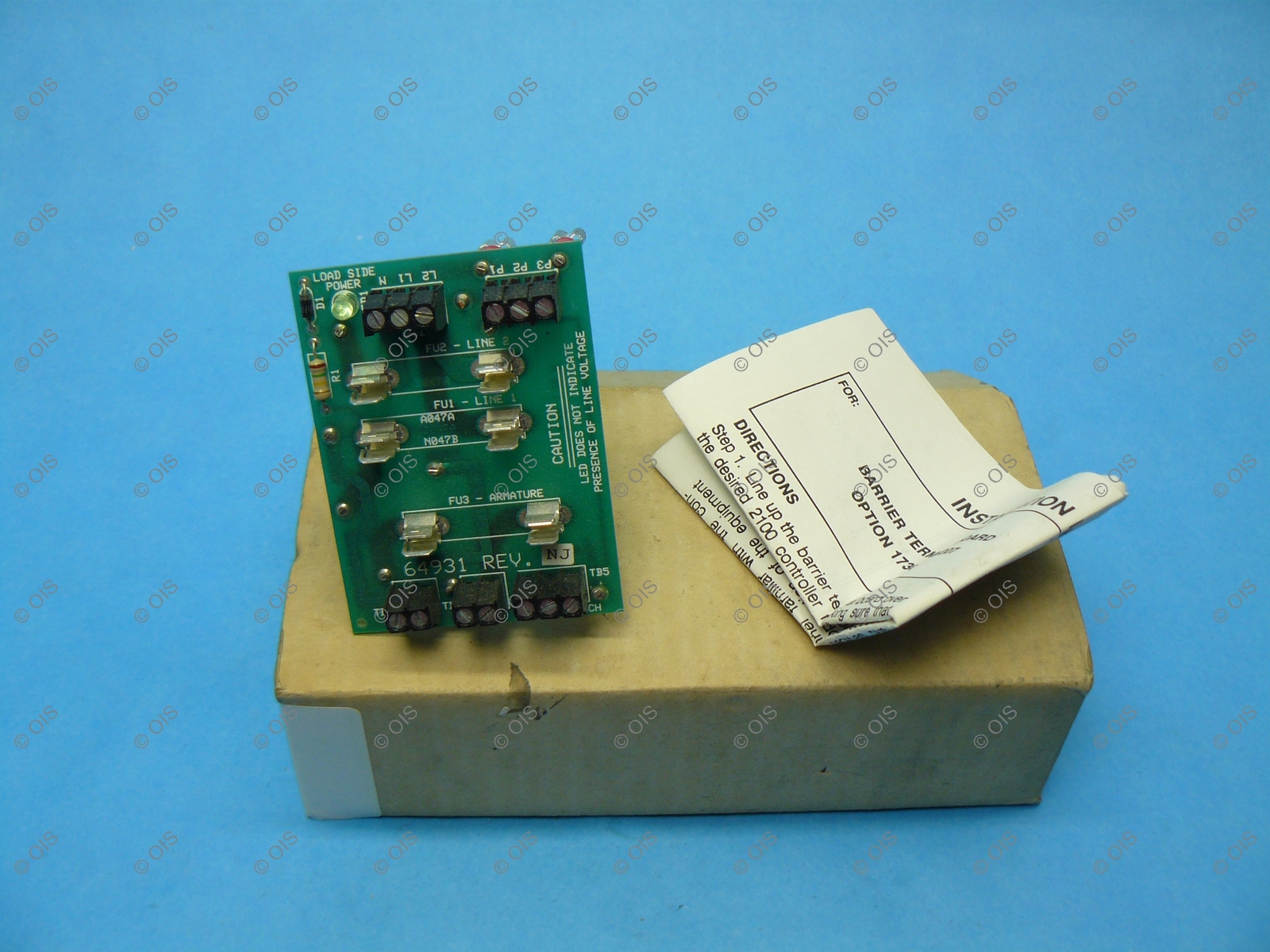 Fincor 2067207 Option 1730 Barrier Terminal Board For 2100 Series Controller New