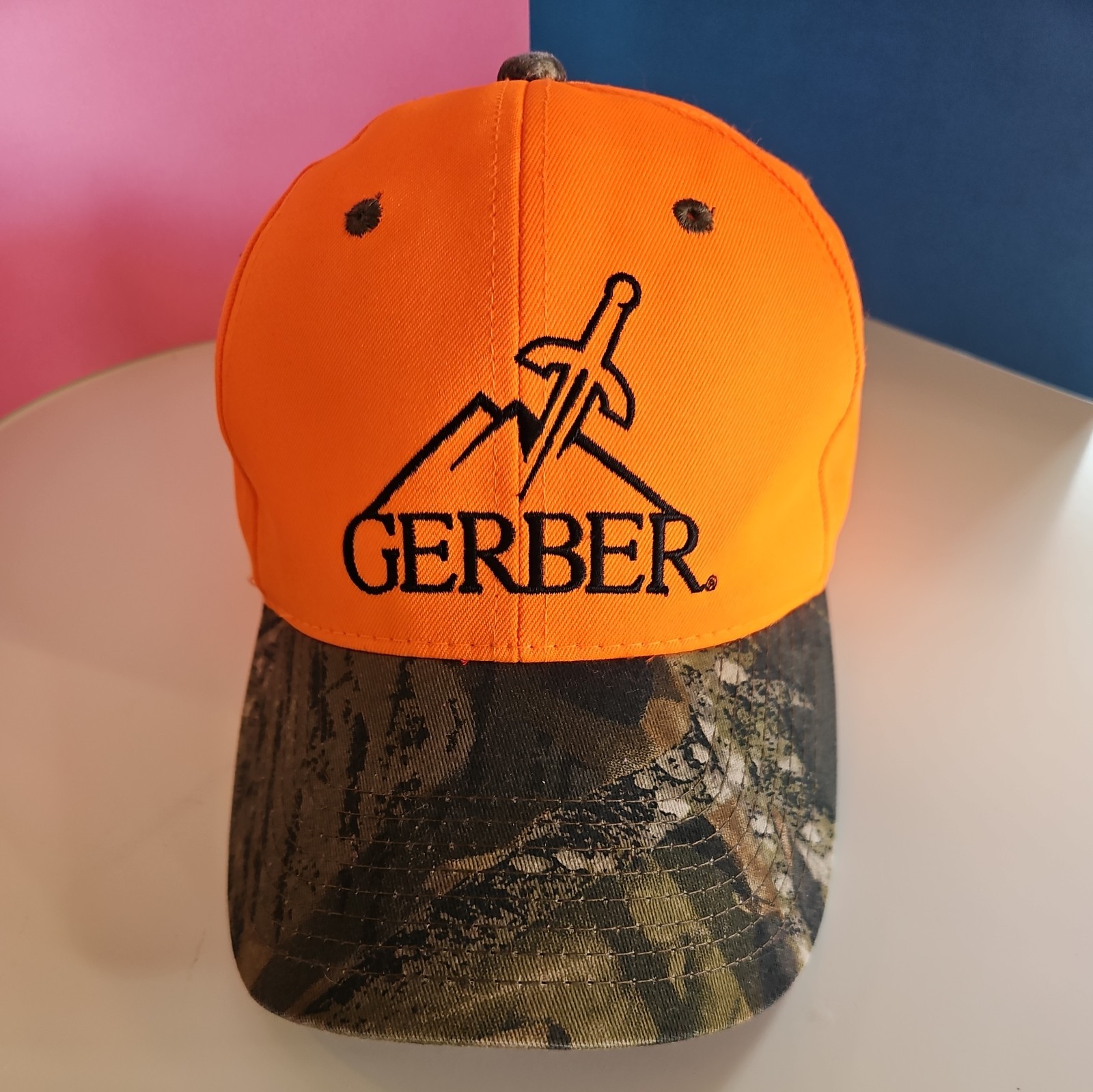 Gerber Ballcap Hunting Orange with Camo
