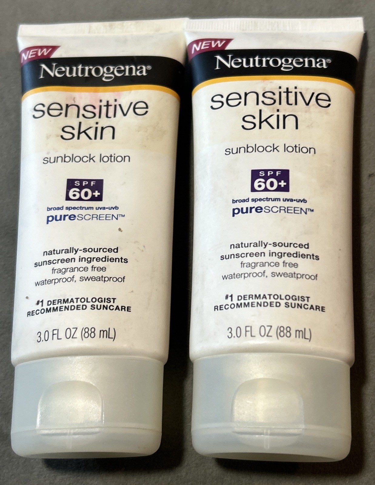 2 Neutrogena Ultra Sheer Dry-Touch SPF 60 Sunscreen Lotion 3oz