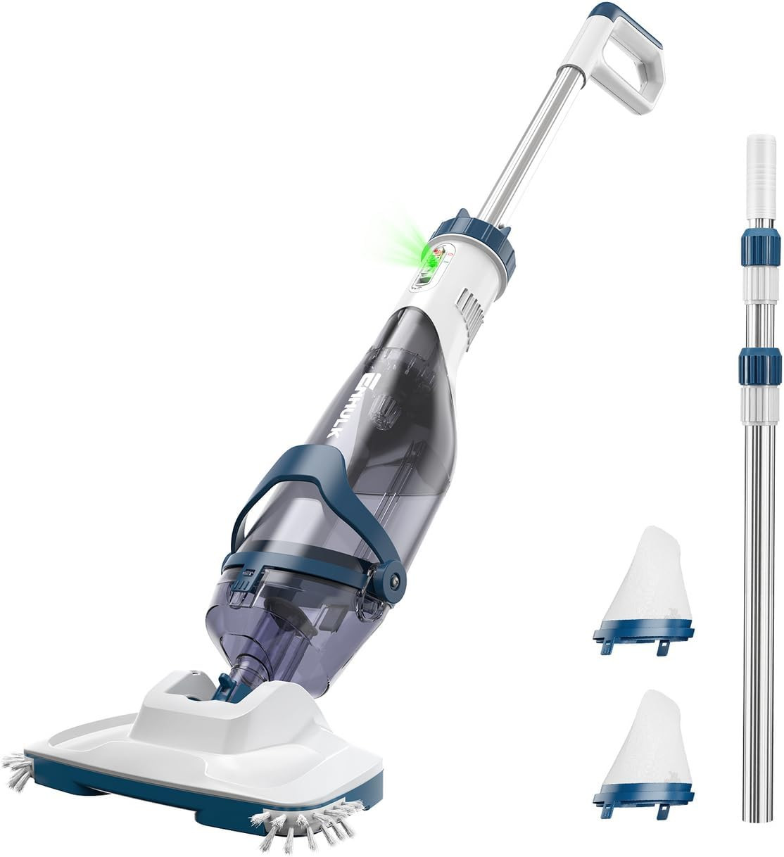 Pro Cordless Pool Vacuum - 18.5 GPM Powerful Suction, 70Min Runtime & 13.4" Wide