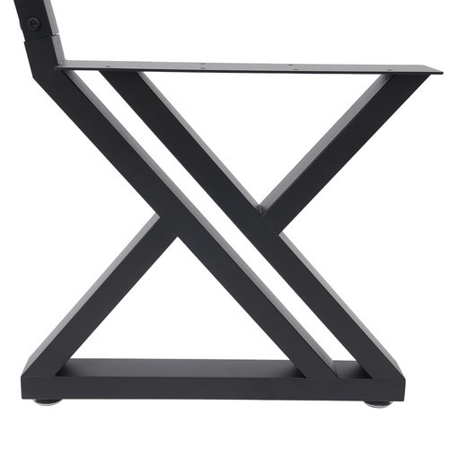 2PCS Bench Legs Z-Shaped Bench Legs with Backrest Bracket Bench Legs Black
