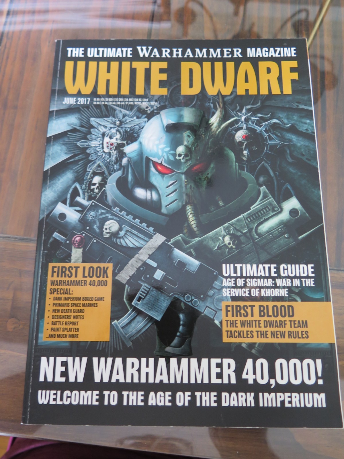 WHITE DWARF ISSUE JUNE 2017 WITH INSERTS WARHAMMER 40,000 40K GAMES WORKSHOP