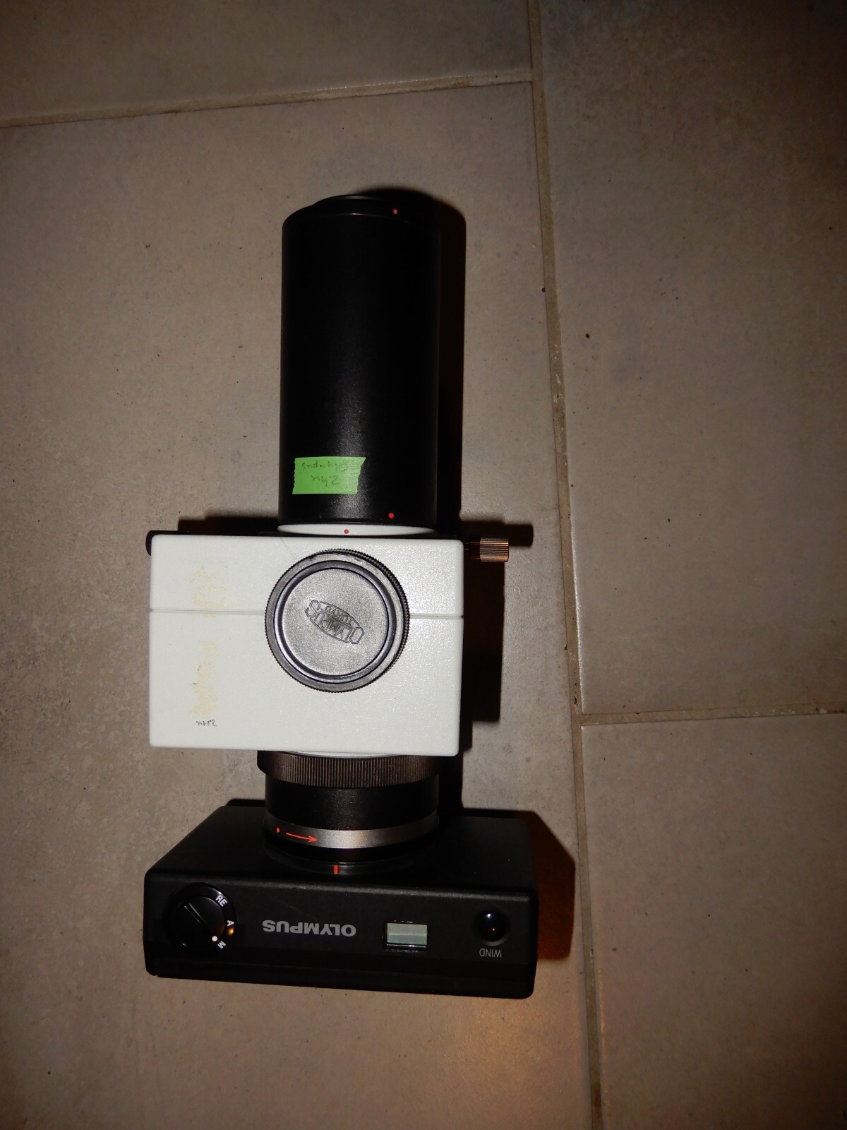 Olympus PM-C35DX 35MM Microscope Camera with PM-DA35DX Adapter and U-SPT Lens