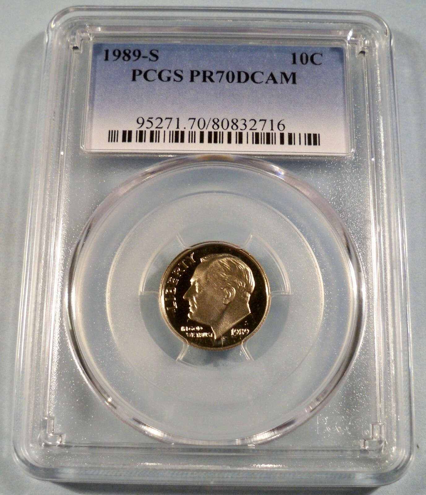 1989-S 10c PCGS PR70DCAM ROOSEVELT DIME PROOF DEEP CAMEO PR 70 DC