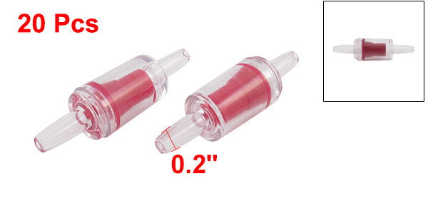 20 Pcs Plastic Water Stop Check Valves for Aquarium