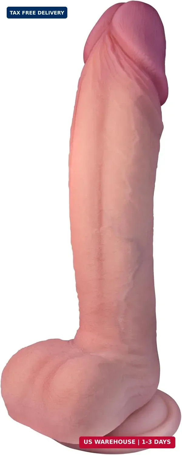 8 Inch  Soft Dildo,  Skin Feels Silicone Anal Dildos with Strong