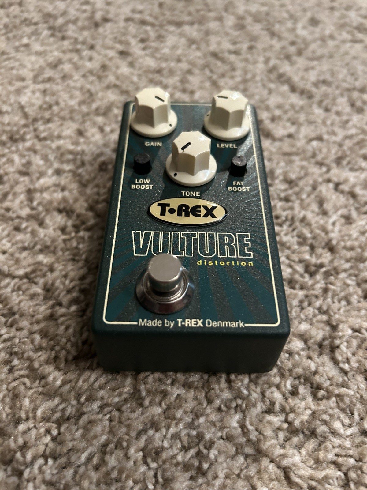 T-Rex Engineering Vulture Distortion Guitar Effects Pedal Rare! Collectors Item