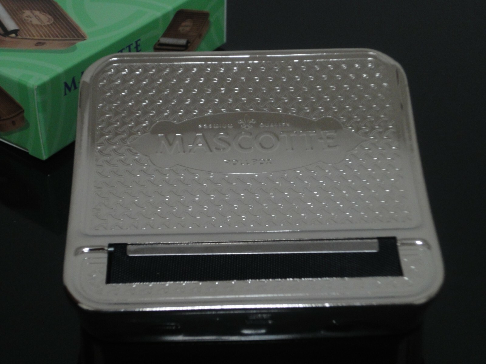Mascotte 70mm Roller Roll Automatic Cigarette Tobacco Rolling Machine Box #03