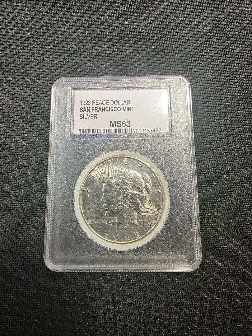 1923-S Peace Silver Dollar PCI MS63 San Francisco Mint Better Date UNC