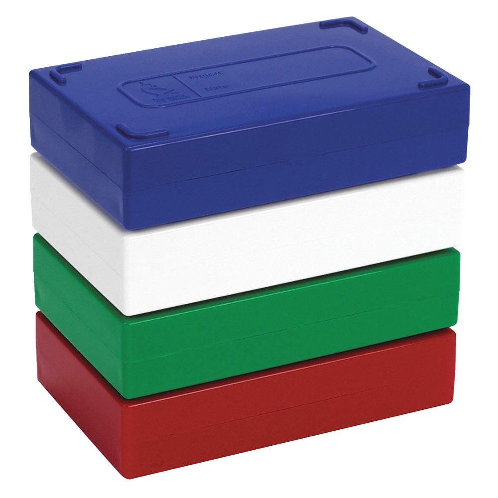 HEATHROW SCIENTIFIC HS15989B Microscope Slide Box,25 Slots,Green 52RX79