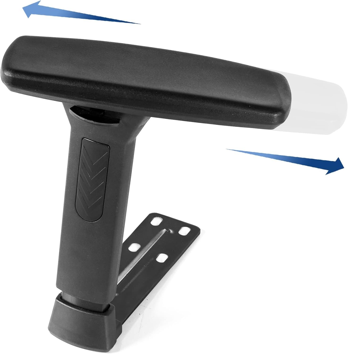 Height Adjustable Chair Armrest Pair Replacement 3D Arms Set
