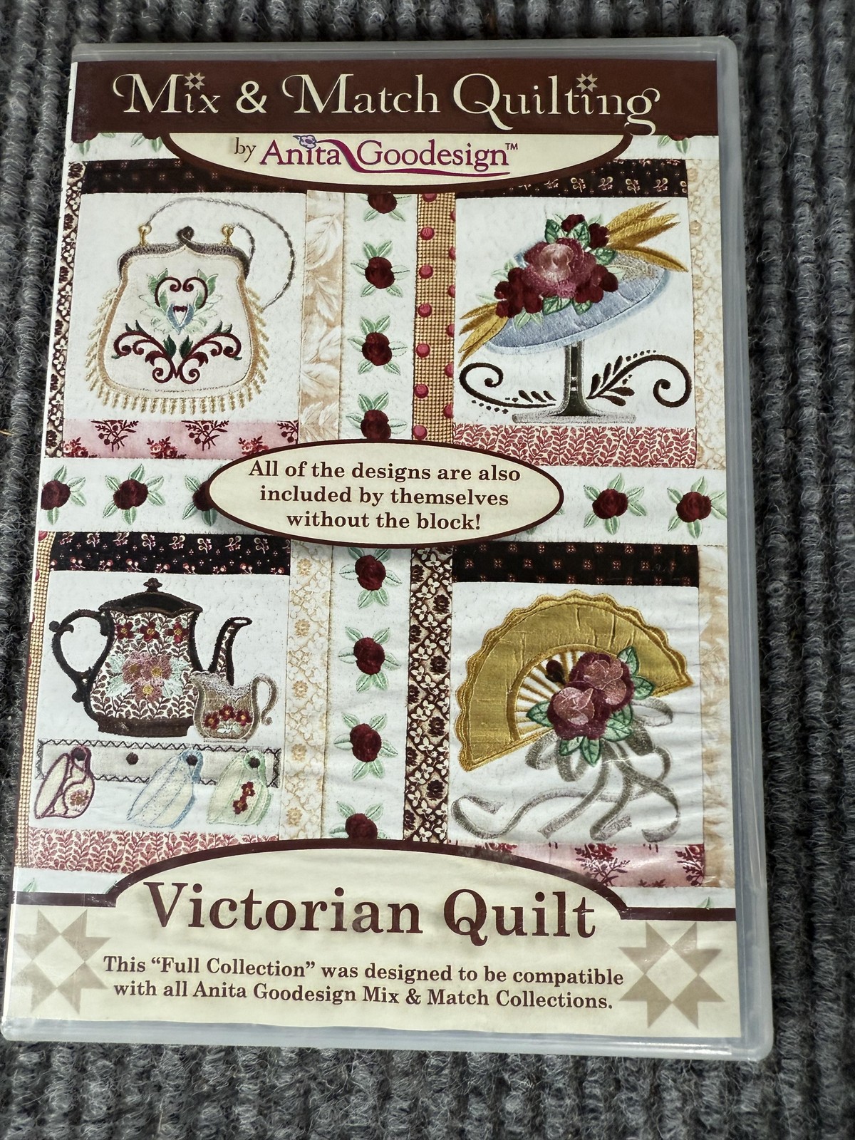 Anita Goodesign Victorian Quilt Embroidery Designs CD-ROM Full Collection 2012