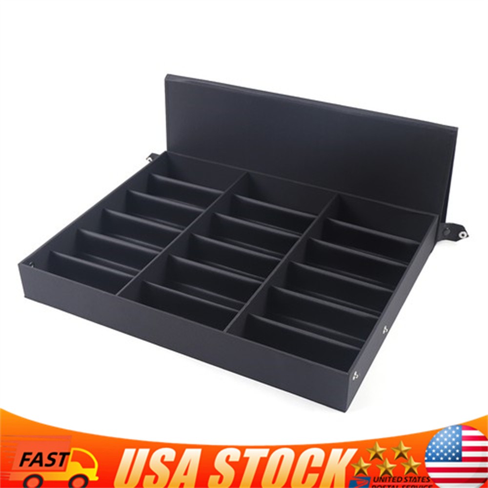 18 Slot Sunglass Eyeglass Storage Box Glasses Display Case Organizer Collector